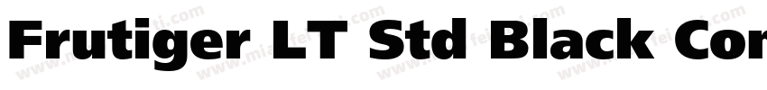 Frutiger LT Std Black Condensed字体转换
